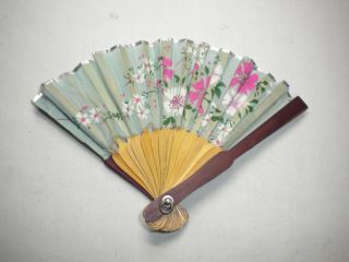 Vintage Doll Fan,  Madame Alexander Cissy Or Toni,  Silk,  Made In Japan
