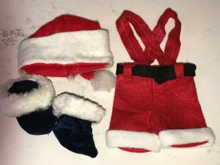 Vintage Christmas Santa Claus Doll/plush Toy Cute Humorous Costume/outfit