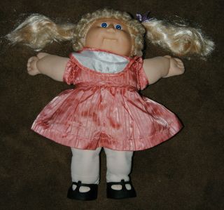 Vintage 1982 Cabbage Patch Kids Blond Girl With Silky Hair
