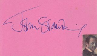 John Standing Signed 3x5 Index Card Actor/game Of Thrones