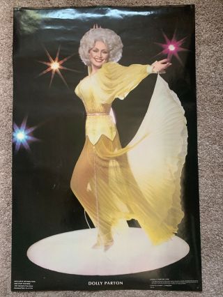 1978 Vintage Dolly Parton Grammy Singer Poster 34 X 22