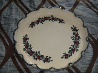 Home And Garden Party Fluted Stoneware Chip Dish Serving Tray Bowl