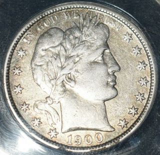 1900 S Barber Half Dollar Au Full Liberty,  Eagle,  And Details Looks