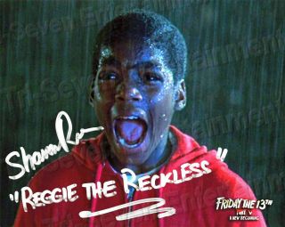 Shavar Ross Signed Friday The 13th Part 5 " Reggie Screams At Jason "