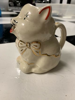 Vintage Patented PUSS ' N BOOTS CAT Kitten Creamer PITCHER 2