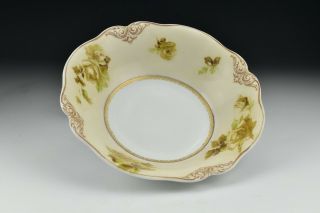 Hermann Ohme Silesia Old Ivory German Porcelain Serving Bowl