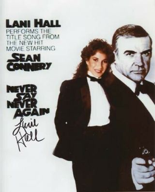 Lani Hall 007 James Bond Autograph Never Say Never Again Title Song Performer