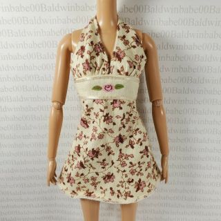 Cocktail W Dress Barbie Doll My Scene Chelsea Floral Halter Accessory Clothing