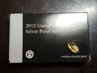 The Rare 2012 Us Silver Proof Set With Box/coa And Presidents - Us Coins