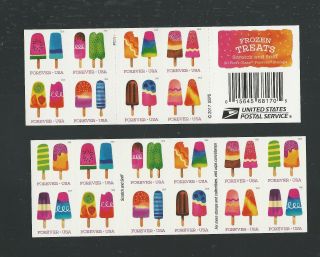 2018 5294b With 5285 - 5294 Frozen Treats Booklet Of 20 Forever Stamps Mnh