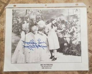 Wizard Of Oz Munchkin Margaret Pellegrini Signed Autographed Photograph