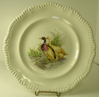Y604 Antique Copeland Spode Game Plate: Wild Duck