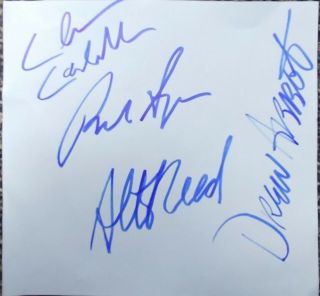 Bob Seger & Silver Bullet Band Hand - Signed/autographed Cut;seger,  Alto,  Drew,  Chris