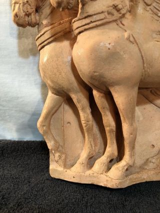 Vintage Greek Terra - Cotta Pegasus Statue 3