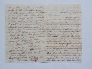 Civil War Letter 1865 Meat Bad Rebels Left Hard Tack Coffee Vtg Austinburg Ohio