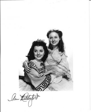 Gone With The Wind Signed - By Ann Rutherford Photograph W/evelyn Keyes
