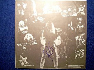 Lynyrd Skynyrd Johnny Van Zant " Last Of The Wild Ones  Autographed Lyric Sheet