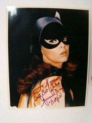 Yvonne Craig Batgirl On Batman Tv Show Signed Photograph