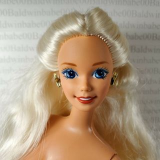(b31) Mattel Nude Barbie Blonde Statue Of Liberty Superstar Doll For Ooak