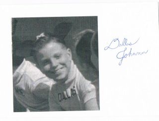 Hand Signed Authentic Autographed 3x5 Photo Dallas Johann First Mouseketeer
