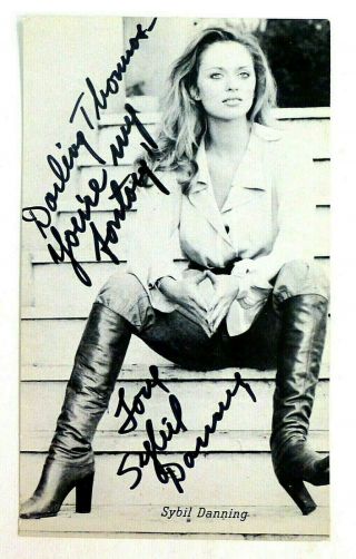Sybil Danning Autographed Postcard Pc91 Battle Beyond The Stars Inscribed
