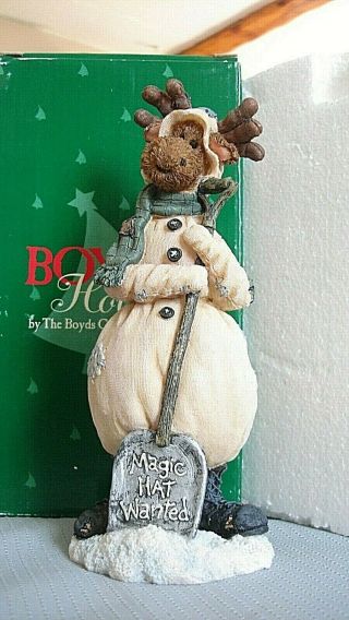 Boyds Moose Troop Morty Mooselfrost Magic Hat Wanted 36926 2008
