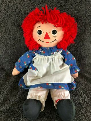 Raggedy Ann Doll 18 " By Playskool 1987