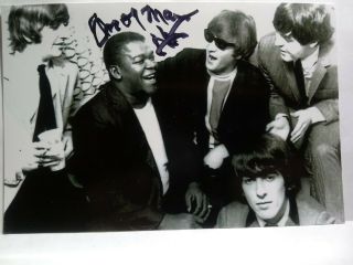 Frogman Henry Hand Signed Autograph 4x6 Photo With The Beatles - Blues Legend