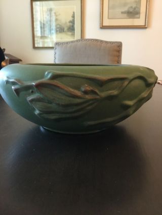 Peters & Reed Pottery Bedford Matte Green Arts And Crafts Tulip Bowl C90