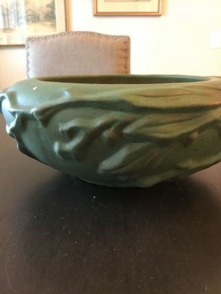 Peters & Reed POTTERY BEDFORD MATTE GREEN ARTS AND CRAFTS TULIP BOWL C90 2