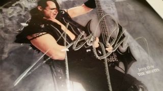 The Misfits,  Jerry Only Autographed.  With Wear To Paper.  Great Find