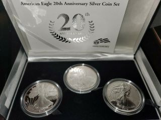 2006 Silver American Eagle 3 - Piece 20th Anniversary Set