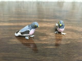 1/12 Dollhouse Miniature Artisan Crafted Pigeons