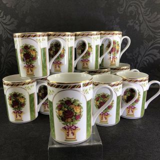 Set Of 3 Coffee Mugs Cups Royal Albert Seasons Of Colour Old Country Roses