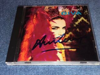 Annie Lennox The Eurythmics Signed Autographed Diva Cd Booklet