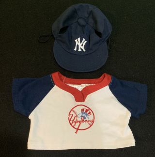 Build A Bear Ny Yankees Shirt Hat Set