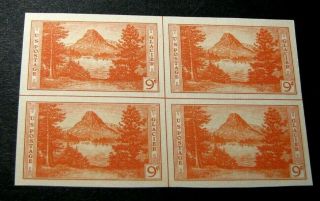 Us Stamp Scott 764 Mt.  Rockwell 1935 Mh Center Line Blk.  W15