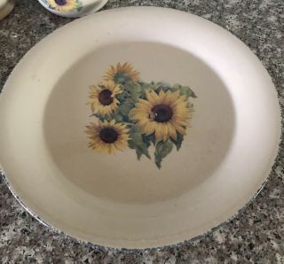 Home & Garden Party Sunflower Dinner Plates 10” Set Of 2 2