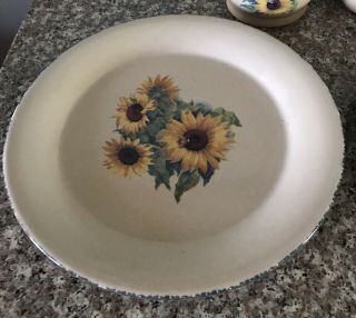 Home & Garden Party Sunflower Dinner Plates 10” Set Of 2 3