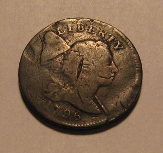 1796 Liberty Cap Large Cent Penny - Detail / Damage - 2su - 2