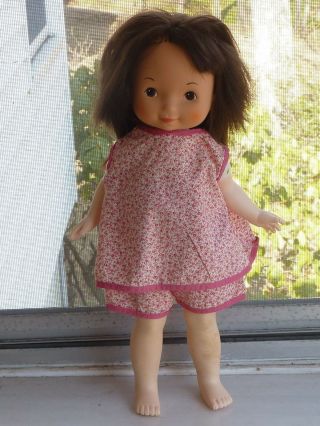 Fisher Price 16 " My Friend " Jenny " Doll 1978 212 Black Hair Redressed (c8)
