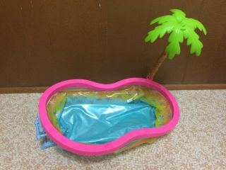 Barbie Doll Beach Party Swim Pool Palm Tree Outdoor Yard Furniture
