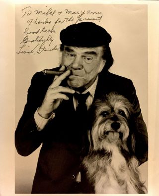 Lionel Stander Signed Hart To Hart Mr Deeds 8x10 Photo Auto Autograph
