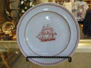Spode Trade Winds Red Salad Plate