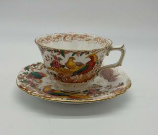 Royal Crown Derby Olde Avesbury Cup And Saucer