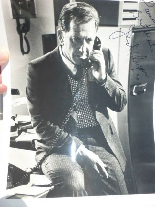 Vintage 8 By 10 Inch Black White Photo Signed Autographed By Jack Klugman