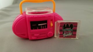 Vintage 1994 Barbie Magic Moves Wind Up Cd Player And Cd
