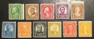 Tdstamps: Us Stamps Scott 632 - 634,  635 - 642 (11) Nh Og