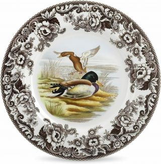 Spode Woodland Mallard (duck) Dinner Plate England 10.  5 In