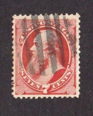 United States Stamp 149,  7c Vermillion,  1870 - 1871,  Scv $90.  00